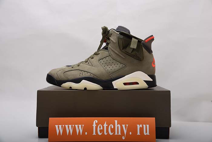 TRAVIS SCOTT AIR JORDAN 6 MEDIUM OLIVE - CN1084-200