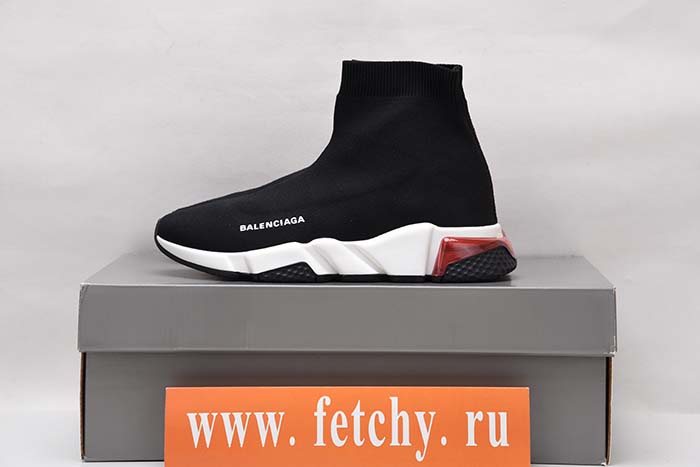 BALENCIAGA NOIR/ROUGE SPEED W07U0-1003