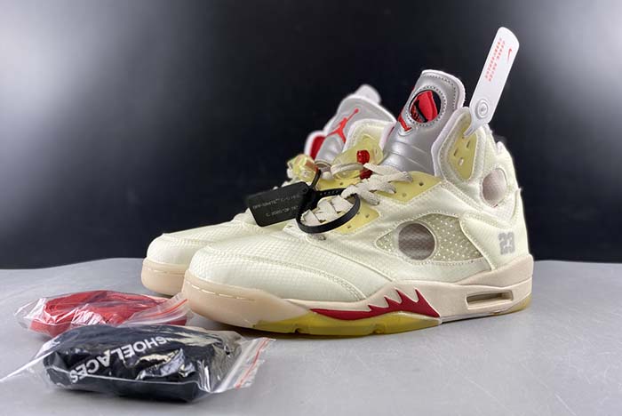 Air Jordan 5 xoff white 3M REFLECTIVE CT8480-0020