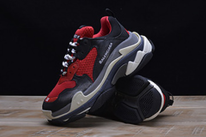 Balenciaga Triple S Sneakers Red Black