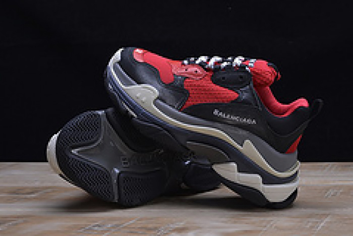 Balenciaga Triple S Sneakers Red Black