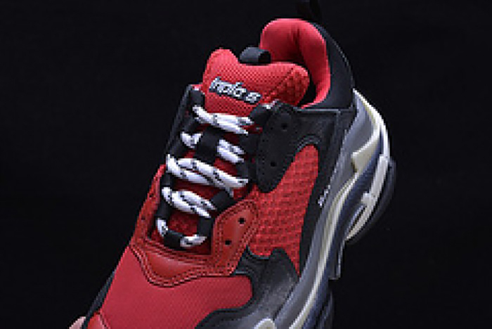 Balenciaga Triple S Sneakers Red Black