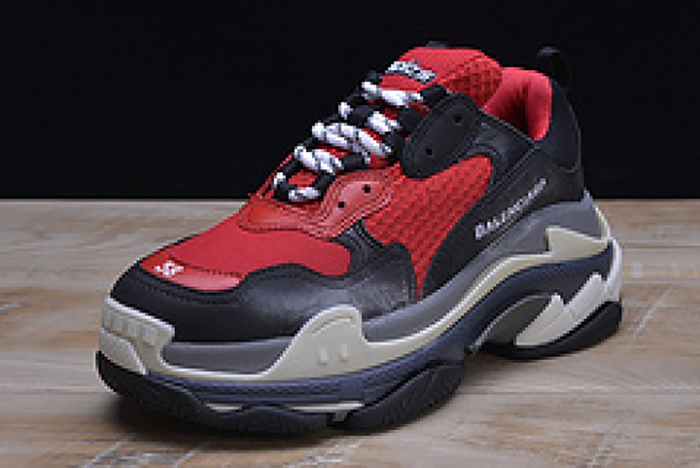 Balenciaga Triple S Sneakers Red Black