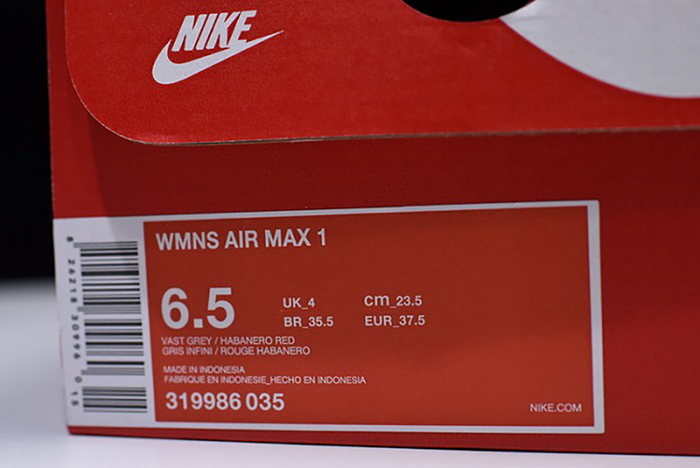 Nike Air Max 1 "Habanero Red" 319986-035