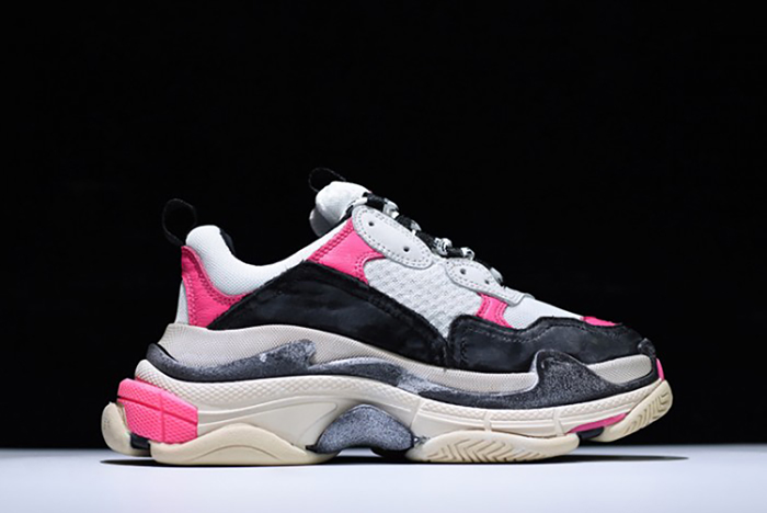 Balenciaga 17Fw Triple S Black Pink Women Sneaker 483523-W06E3-8080