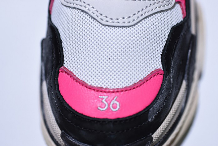 Balenciaga 17Fw Triple S Black Pink Women Sneaker 483523-W06E3-8080