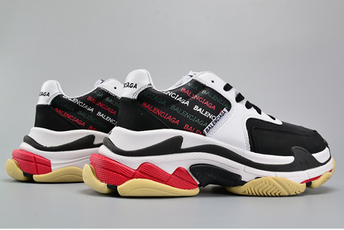 BALENCIAGA BLACK AND WHITE 17FW TRIPLE S 483560-W06E1-1011