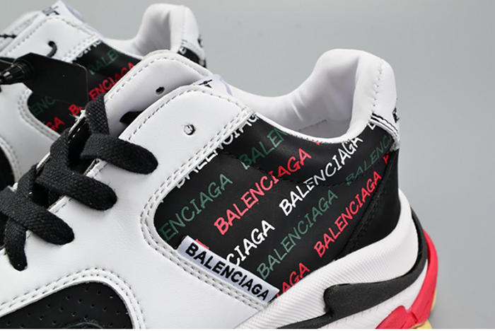 BALENCIAGA BLACK AND WHITE 17FW TRIPLE S 483560-W06E1-1011