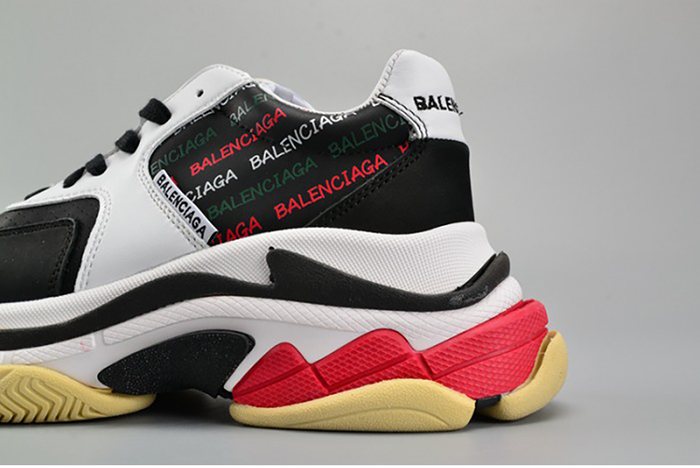BALENCIAGA BLACK AND WHITE 17FW TRIPLE S 483560-W06E1-1011