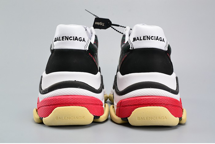 BALENCIAGA BLACK AND WHITE 17FW TRIPLE S 483560-W06E1-1011