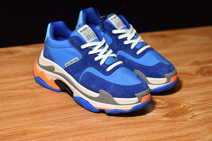 Balenciaga Triple S Blue Orange 483565 W06E1 1022