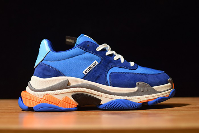 Balenciaga Triple S Blue Orange 483565 W06E1 1022