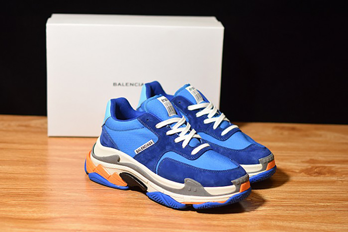 Balenciaga Triple S Blue Orange 483565 W06E1 1022