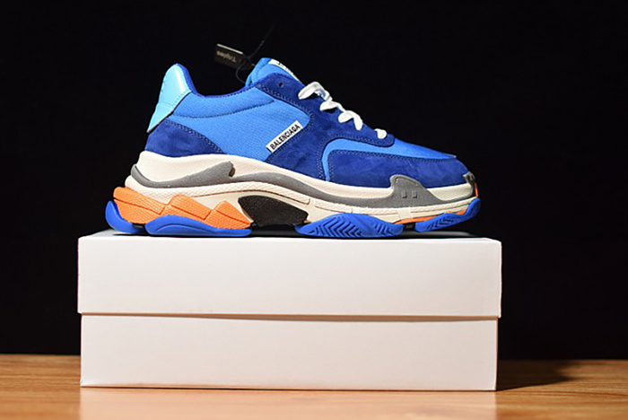 Balenciaga Triple S Blue Orange 483565 W06E1 1022