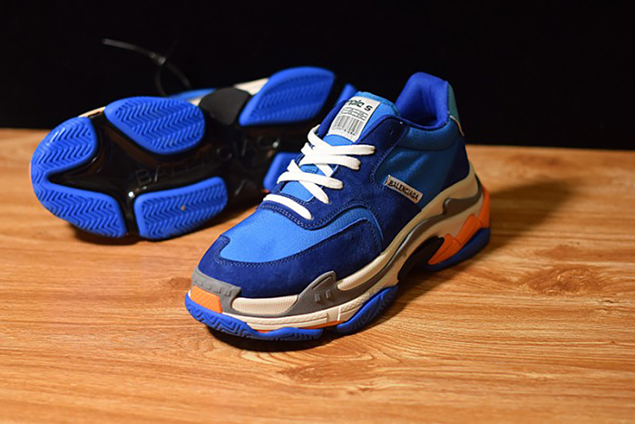 Balenciaga Triple S Blue Orange 483565 W06E1 1022