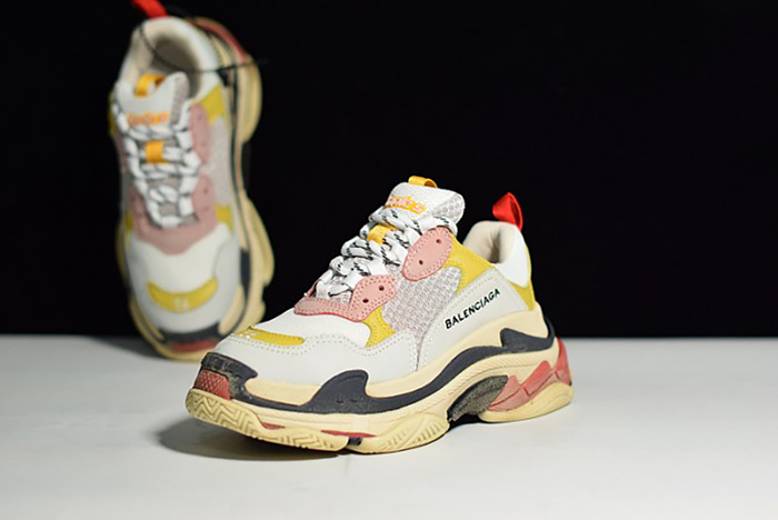 Balenciaga Triple S Cream Yellow Red 490672  w09O5  9035