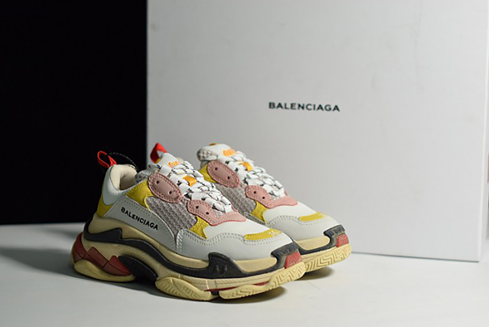 Balenciaga Triple S Cream Yellow Red 490672  w09O5  9035