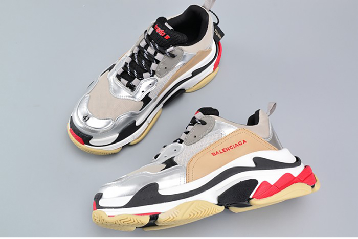 Balenciaga Triple S Sneakers Red Black