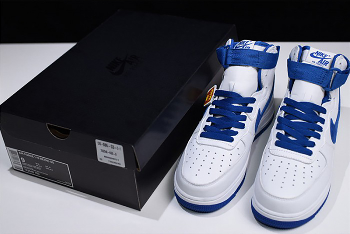 Nike Air Force 1 High retro "Summit-White/Game-Royal" 743546-103