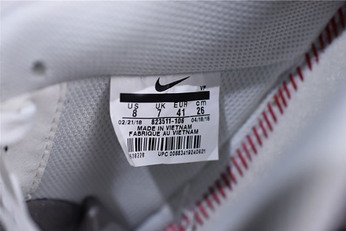 Nike Air Force 1 Low LV8 3D Chenille Swoosh White Red Blue  823511-106