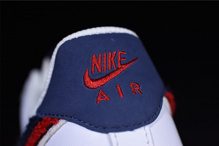 Nike Air Force 1 Low LV8 3D Chenille Swoosh White Red Blue  823511-106