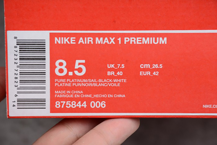 Nike Air Max 1 MIni-Swoosh 875844-006