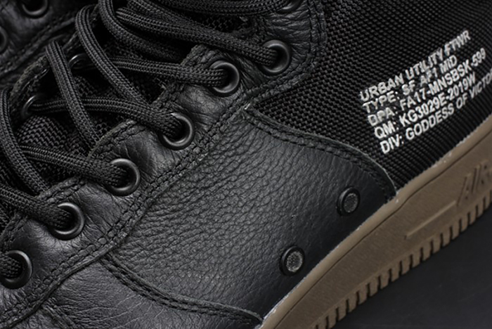 NIKE SF AIR FORCE 1 MID "HAZEL" BLACK 917753-002