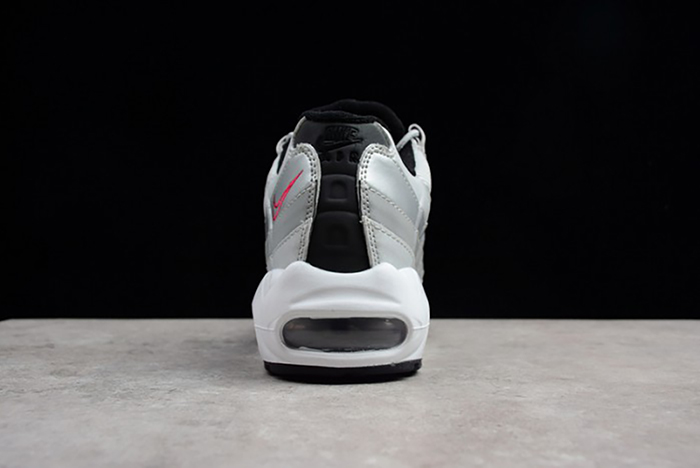 Nike AIR MAX 95 "SILVER BULLET" Metallic Silver/Varsity Red-White-Black 918359-001