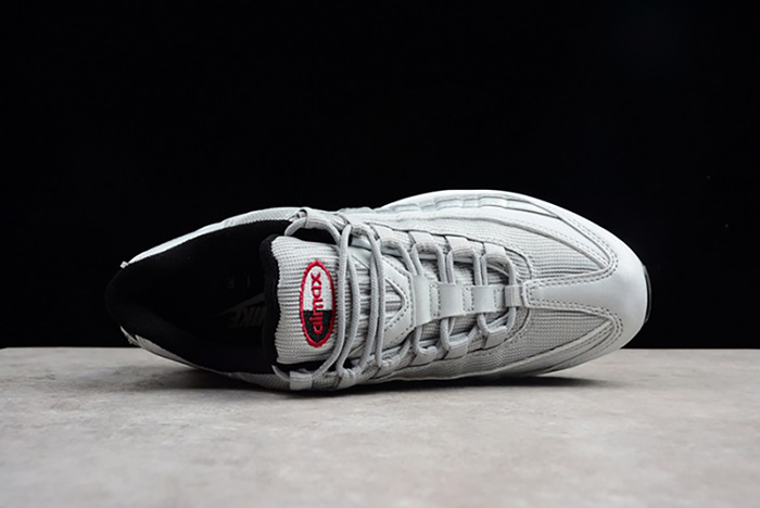 Nike AIR MAX 95 "SILVER BULLET" Metallic Silver/Varsity Red-White-Black 918359-001
