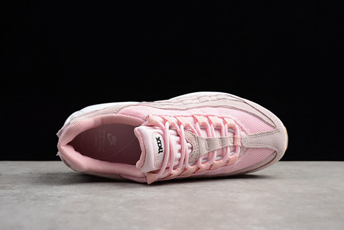 NIKE womens WMNS Air Max 95 "PRISM PINK" White-Sheen-Black  919924-600