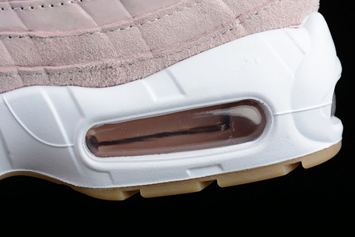 NIKE womens WMNS Air Max 95 "PRISM PINK" White-Sheen-Black  919924-600