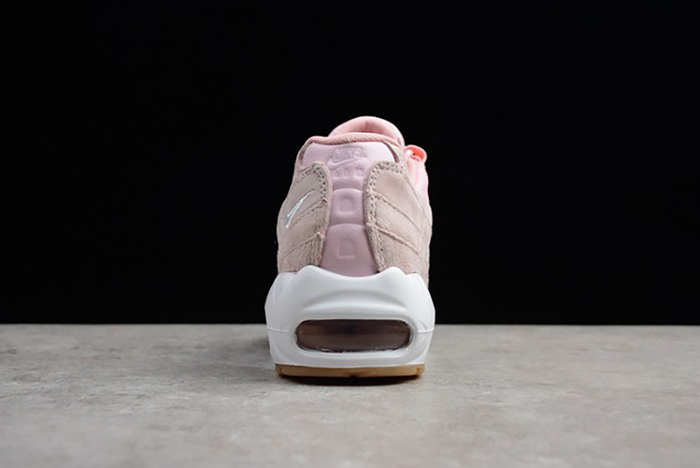 NIKE womens WMNS Air Max 95 "PRISM PINK" White-Sheen-Black  919924-600