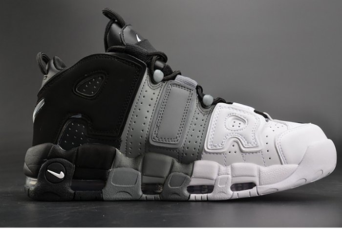 Nike Air More Uptempo "Tri-Color" black-Grey-White mens 921948-002