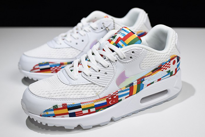 NIKE AIR MAX 90 NIC QS "INTERNATIONAL FLAG PACK"  A05119-100