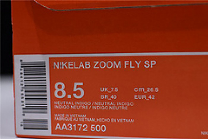Nike mens Lab Zoom Fly SP grey purple orange  AA3172-500