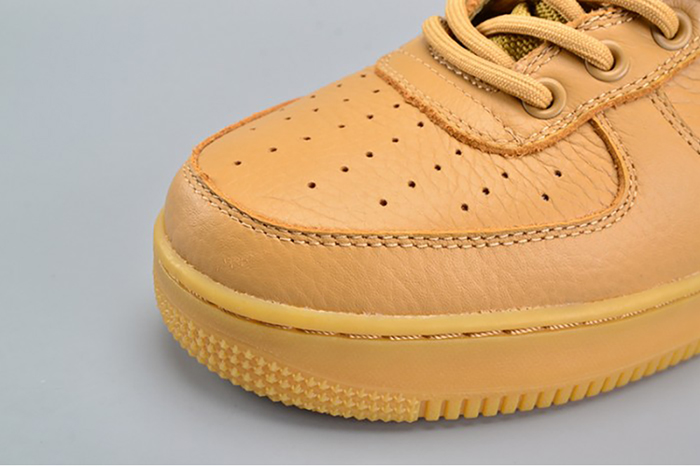 Nike SF Air Force 1 Mid  Elemental Gold Leather Shoes  AA3966-700