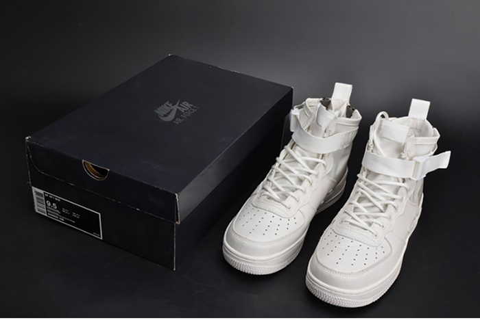 Nike Air Force 1 Mid "Triple Ivory" white AA6655-100