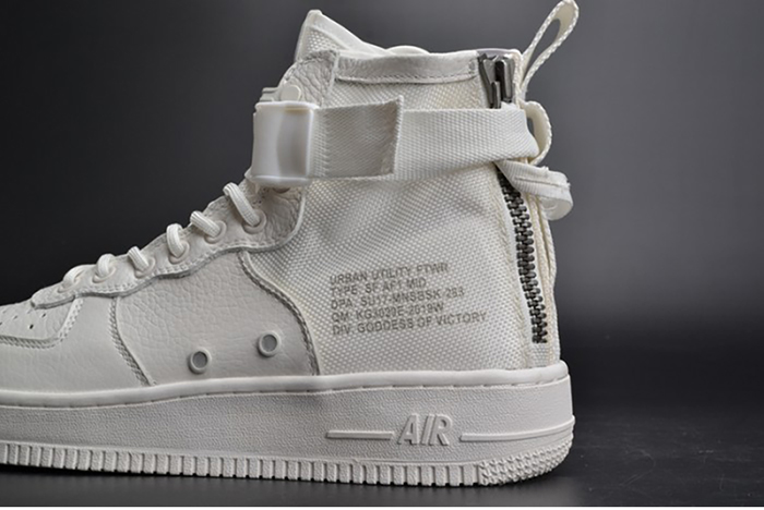 Nike Air Force 1 Mid "Triple Ivory" white AA6655-100