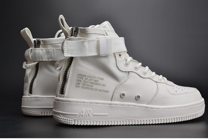 Nike Air Force 1 Mid "Triple Ivory" white AA6655-100