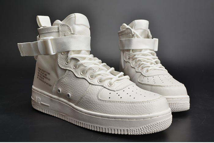 Nike Air Force 1 Mid "Triple Ivory" white AA6655-100