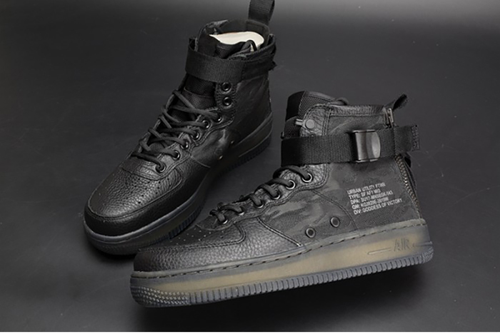 Nike Air Force 1 Mid "Tiger Camo" black mens AA7345-001