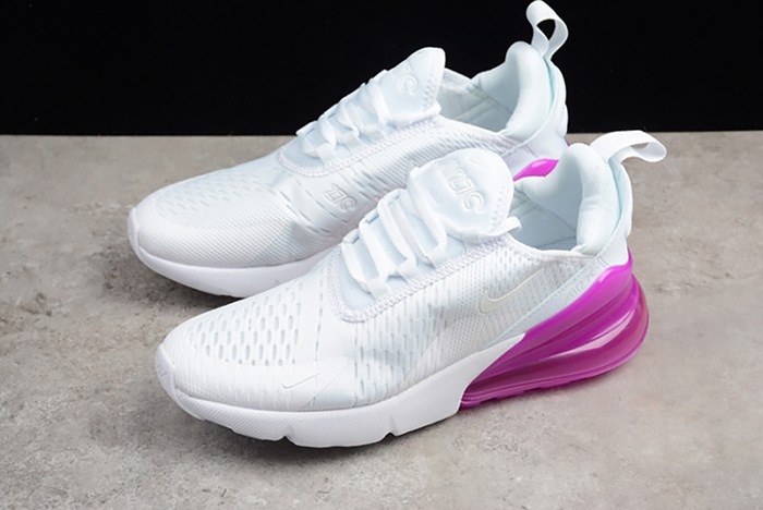 Nike womens  Air Max 270 white purple AH6789 106