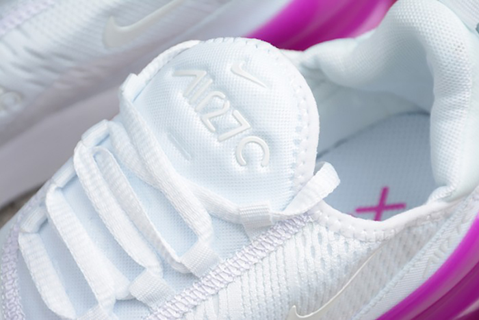 Nike womens  Air Max 270 white purple AH6789 106