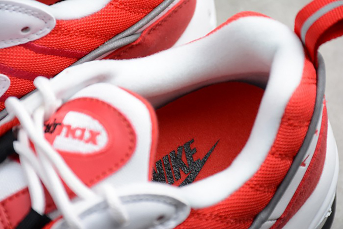 Nike mens Air Max 98 "Gym Red" White/Black-Gym AH6799-101