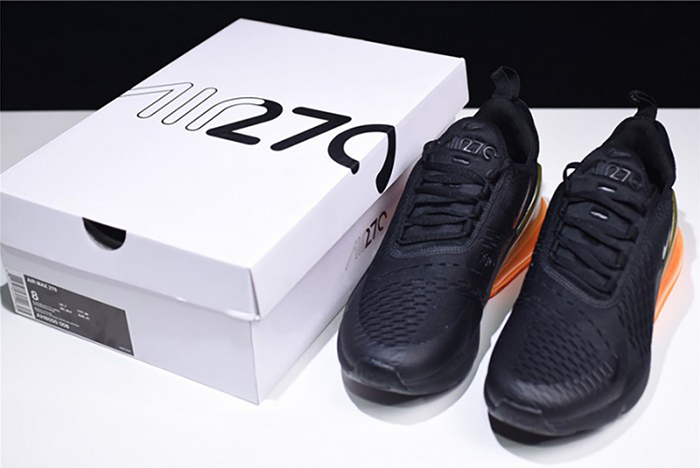 NIKE mens AIR MAX 270 "Tonal Orange" black  AH8050-008