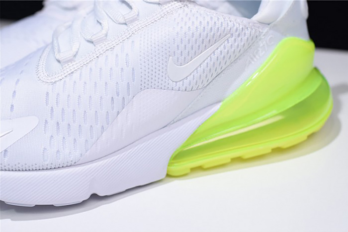 NIKE mens AIR MAX 270 "WHITE VOLT" AH8050-104