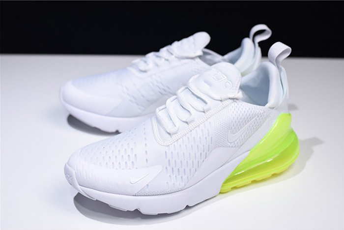 NIKE mens AIR MAX 270 "WHITE VOLT" AH8050-104