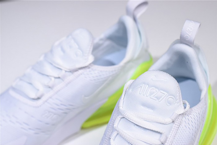 NIKE mens AIR MAX 270 "WHITE VOLT" AH8050-104