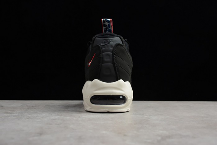 Nike mens AIR MAX 95 TT "PULL TAB" black/ sail-gym red AJ1844-002