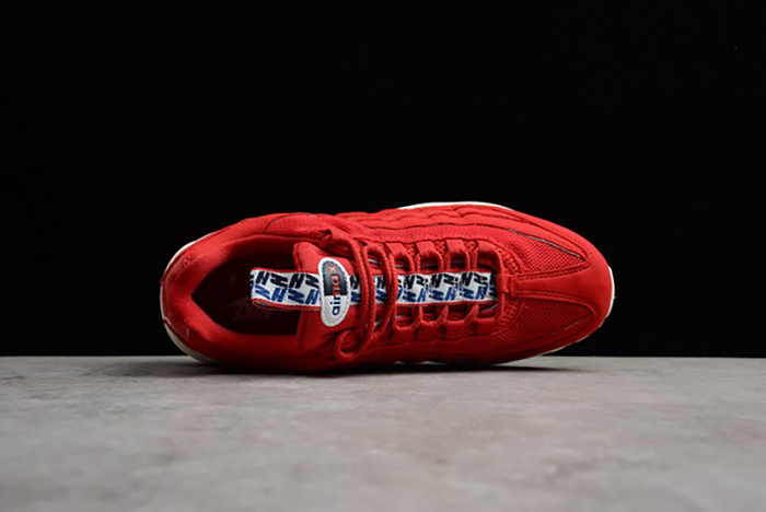 Nike mens AIR MAX 95 TT "PULL TAB"  gym red/ sail-gym-blue AJ1844-600